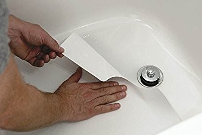 Shower mat clear no slip BPA bath tub grip 21x21" pad machine wash Drain Hold NW 